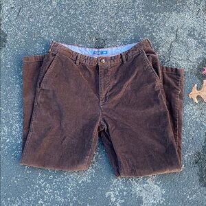 IZOD 38x30 Chocolate Straight Leg Corduroy Pants Vintage Dress Pants Great Cond.